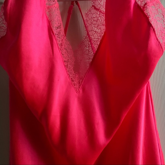 Victoria’s Secret Hot Pink Silky Satin Slip Sz S - Picture 7 of 12